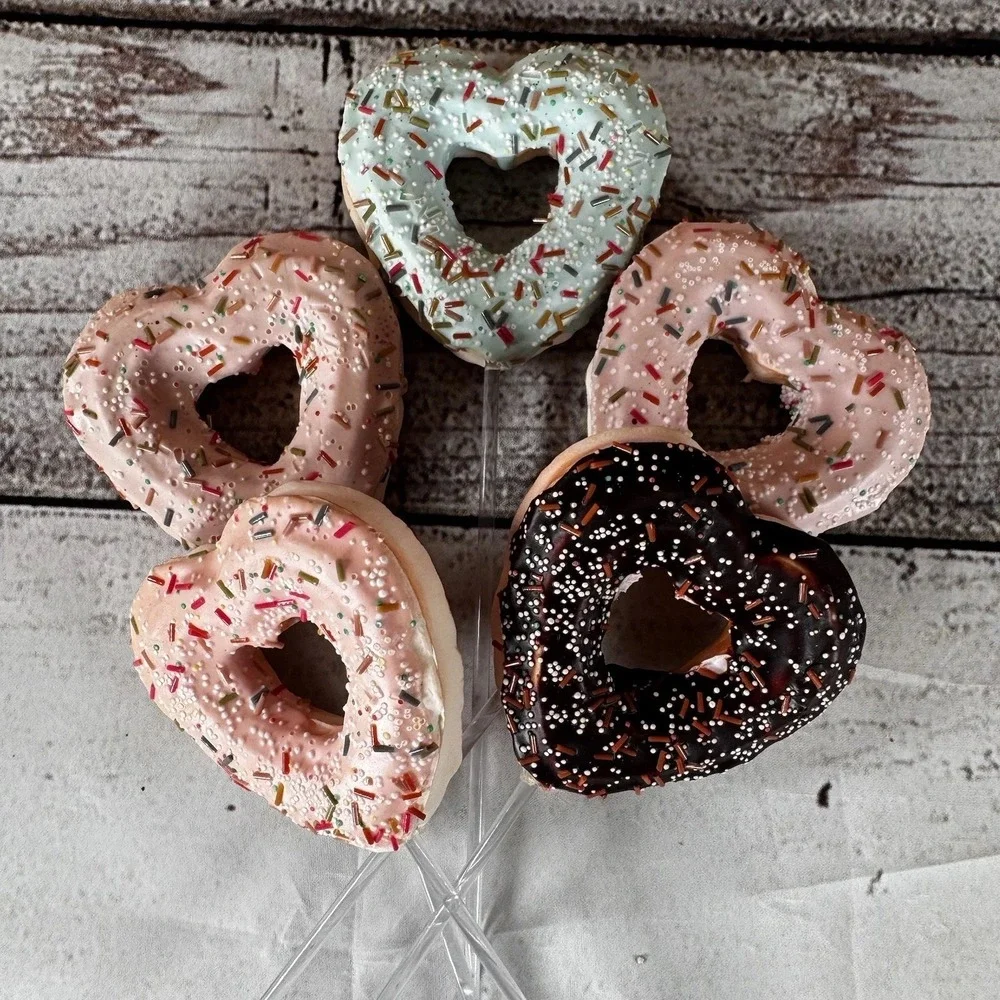 Donut on Stick Party Decoration  – Soft Foam – 10